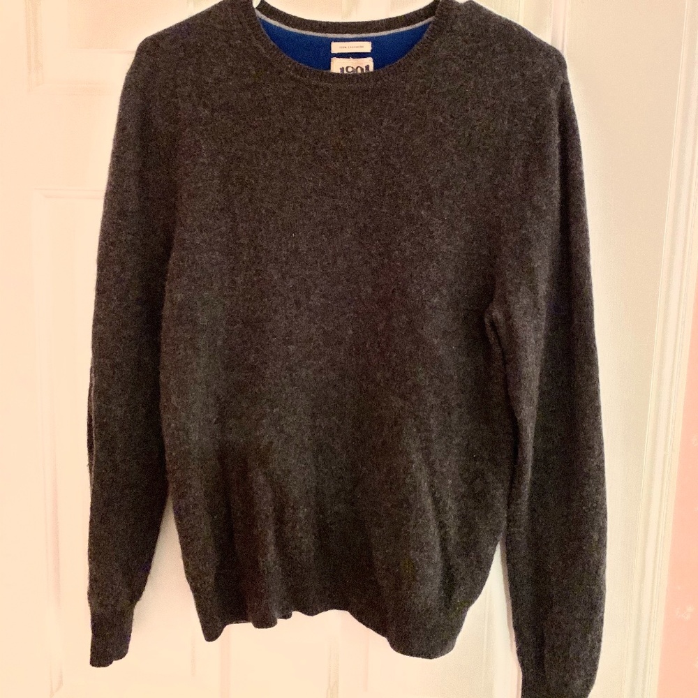 Grey 100% Cashmere Sweater